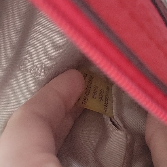 Calvin Klein red clutch zipper pouch - Picture 8 of 11